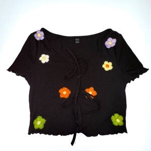 Cropped Floral Top